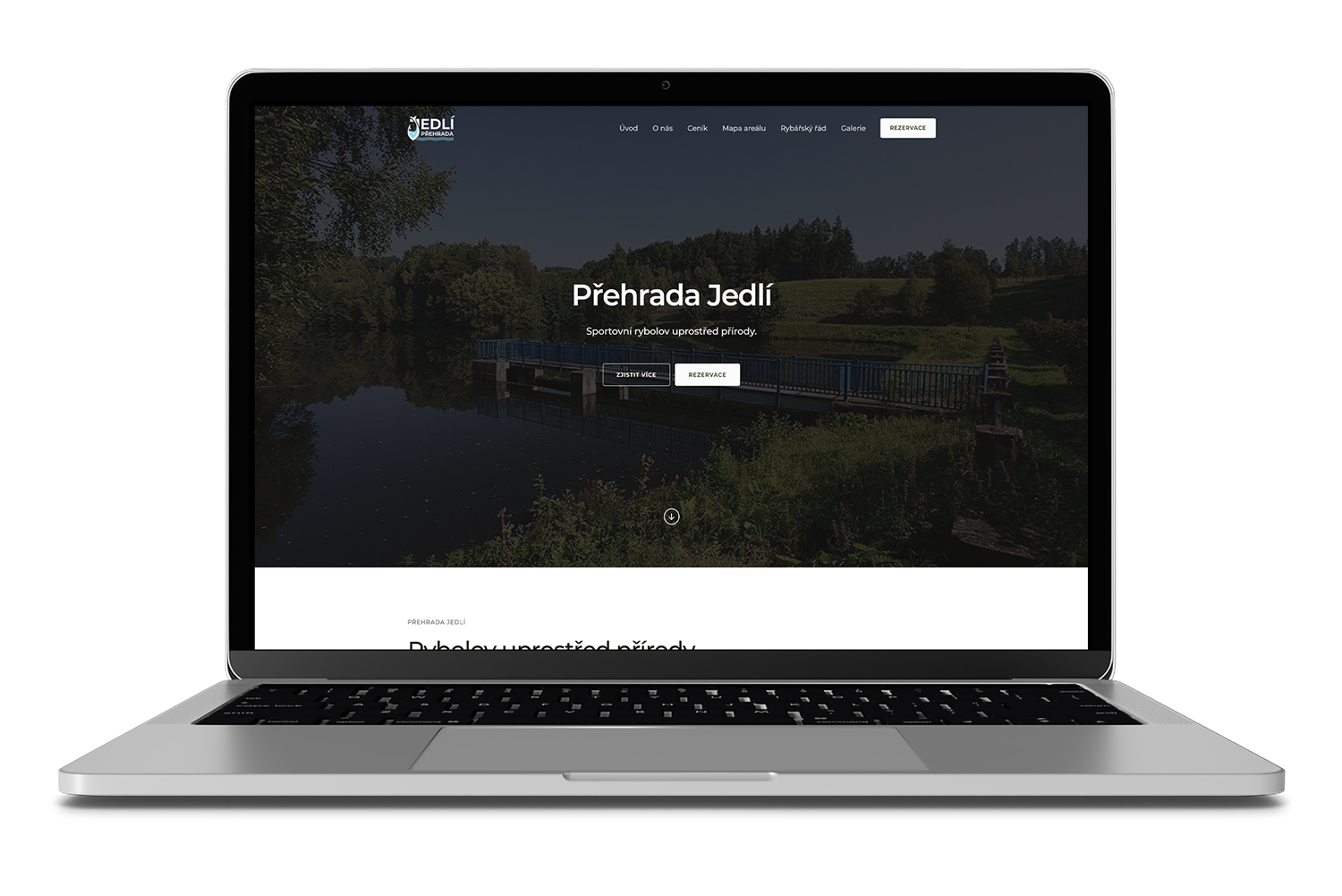 Náhled - Webová prezentace pro&nbsp;areál Přehrady Jedlí