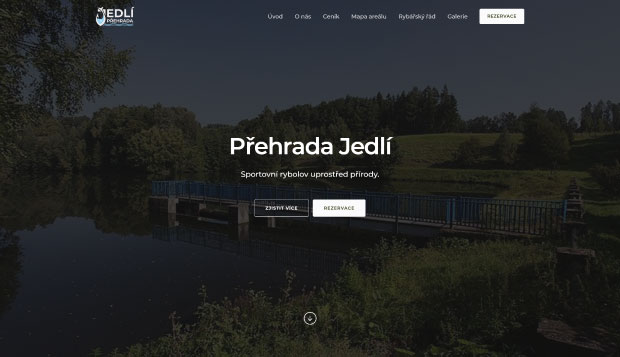 Náhled - Webová prezentace pro&nbsp;areál Přehrady Jedlí