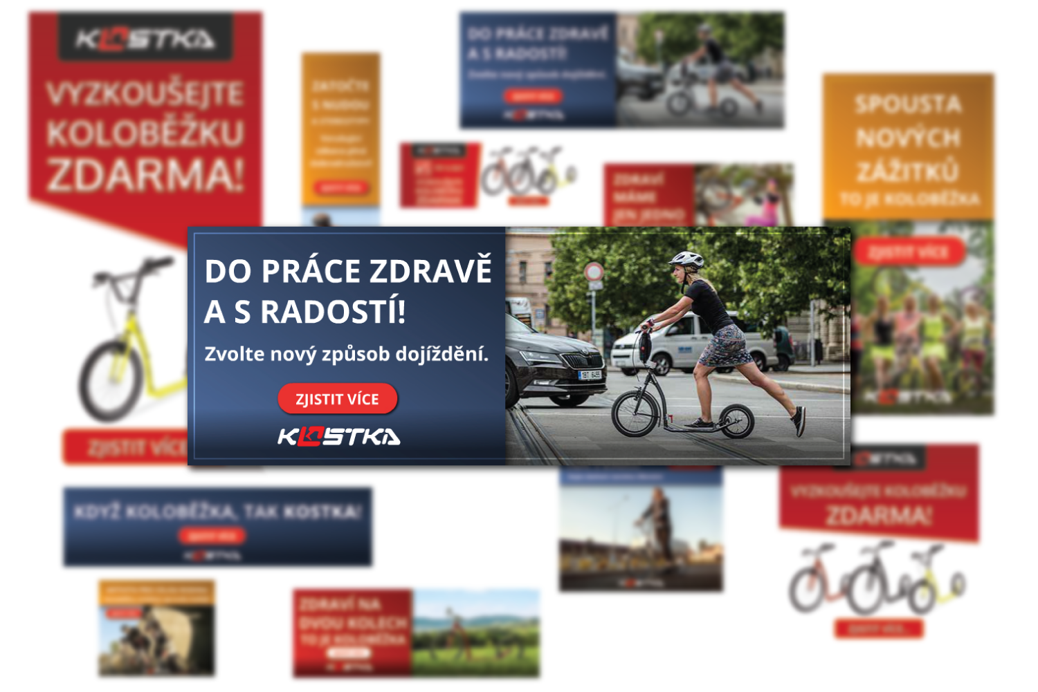 Náhled - HTML5 bannery pro&nbsp;brandovou propagaci KOSTKA&nbsp;-&nbsp;kolobka a&nbsp;služby TRY&nbsp;&&nbsp;BUY