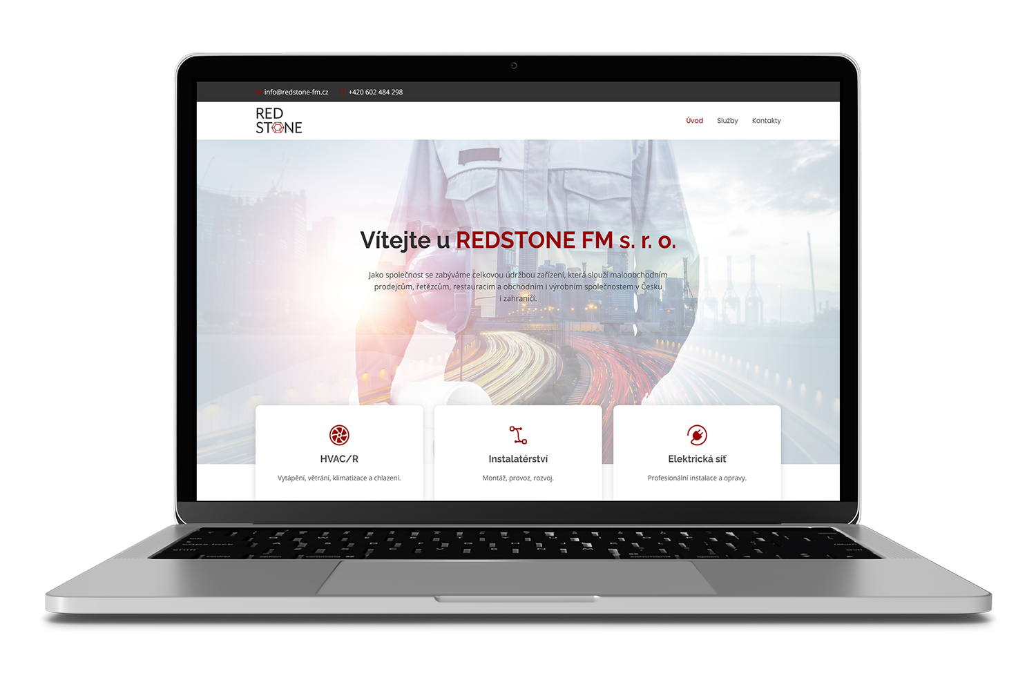 Náhled - Webovky pro REDSTONE FM s. r. o. Facility Management