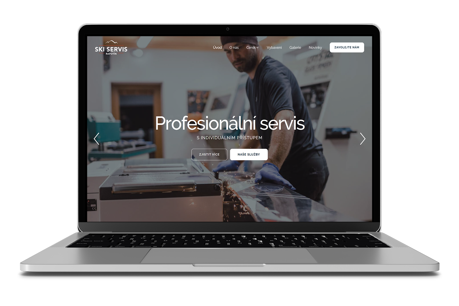 Náhled - Webové stránky Skiservisu Rapotín