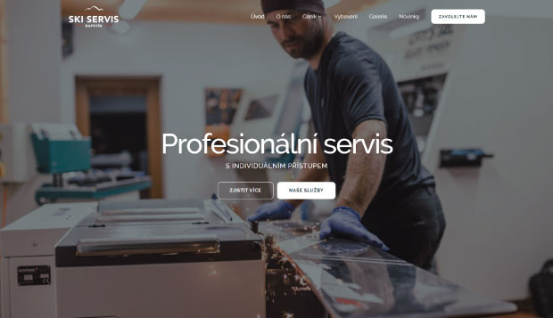 Náhled - Webové stránky Skiservisu Rapotín