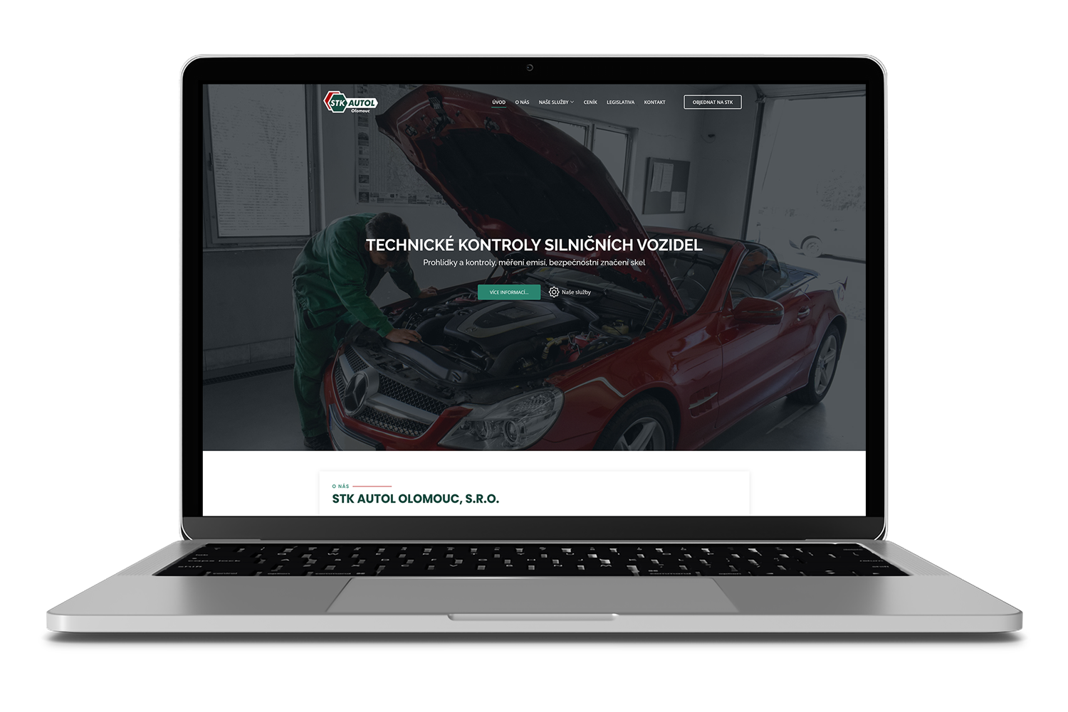 Náhled - Web pro STK Autol Olomouc