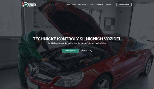 Náhled - Web pro STK Autol Olomouc